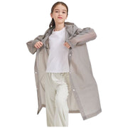レインコート カッパ 子供用 キッズ ジュニア 女の子 男の子 レインウェア フード付き 雨具 雨合羽 120cm 130cm 140cm 150cm スナップボタン 半透明 防水 無地 ソリッドカラー 雨の日 通学 お出掛け 女子 男子 こども用 修学旅行