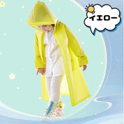 レインコート カッパ 子供用 キッズ ジュニア 女の子 男の子 レインウェア フード付き 雨具 雨合羽 120cm 130cm 140cm 150cm スナップボタン 半透明 防水 無地 ソリッドカラー 雨の日 通学 お出掛け 女子 男子 こども用 修学旅行