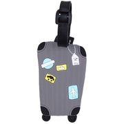 ネームタグ 旅行タグ 荷物タグ トラベルグッズ バッグ用アクセサリー バッグ用 カバン用 スーツケース 旅行用品 名札 ベルト付き スポーツバッグ 目印 キャリーバッグ ポップ お洒落 キッズ 子供 カラフル 便利グッズ 取り付け簡単 カード入れ