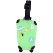 ネームタグ 旅行タグ 荷物タグ トラベルグッズ バッグ用アクセサリー バッグ用 カバン用 スーツケース 旅行用品 名札 ベルト付き スポーツバッグ 目印 キャリーバッグ ポップ お洒落 キッズ 子供 カラフル 便利グッズ 取り付け簡単 カード入れ