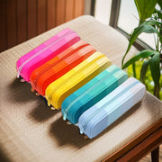 ペンケース 筆箱 ペン入れ 文房具 雑貨 小物入れ ファスナー開閉式 ジッパー シリコン 長方形 ソフト グラデーション カラフル かわいい ふでばこ 持ち運び おしゃれ