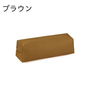 ペンケース 筆箱 文房具 コンパクト 長方形 四角 ファスナー フェイクレザー レザー調 無地 シンプル 文具 ペン入れ 文房具入れ 女性 男性 学生 中学生 高校生 大学生 学校 持ち運び お洒落