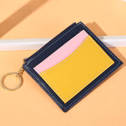 コインケース 小銭入れ レディース メンズ ユニセックス 男女兼用 カードケース キーケース 小物入れ ウォレット ミニ財布 レザー調 キーホルダー ファスナー ジッパー コンパクト 薄型 小さい 定期入れ パスケース レディース メンズ おしゃれ 女性 男性 無地 単色 シンプル スモーキーカラー ピンク ブラウン ブルー オレンジ