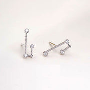 スタッドピアス キャッチピアス シルバー925 レディース アクセサリー 12星座 ファッション小物 上品 おしゃれ 綺麗 外出 お出掛け デート 誕生日 プレゼント 記念日 贈り物 ギフト 結婚式 パーティー 女性用