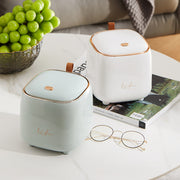 卓上ゴミ箱 卓上ダストボックス 卓上ダストシュート 卓上小物 卓上収納 収納雑貨 インテリア雑貨 四角形 蓋付き ロゴ ホワイト ブラック シンプル フェミニン フォーマル シック かわいい キュート エレガント おしゃれ