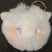 キーホルダー フェイクファー 猫 ねこ ネコ バッグチャーム ふわふわ もこもこ ポンポン キャット レディース 女性 女の子 おしゃれ かわいい ガーリー ファーチャーム ボール ギフト プレゼント 贈り物 キーチャーム キッズ 子供 子ども こども 女児