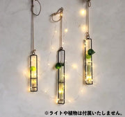 花瓶 花びん フラワーベース 一輪挿し 吊り下げ 麻紐付き 北欧風 おしゃれ シンプル ナチュラル 可愛い 試験管 インテリア