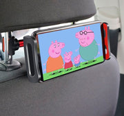 車載ホルダー スマホホルダー タブレットホルダー 車用 後部座席用 ヘッドレスト取り付け 車内 360度回転 iPad タブレット スマホスタンド スマートフォンホルダー カー用品 カーアクセサリー ドライブ 長距離移動 旅行 動画鑑賞