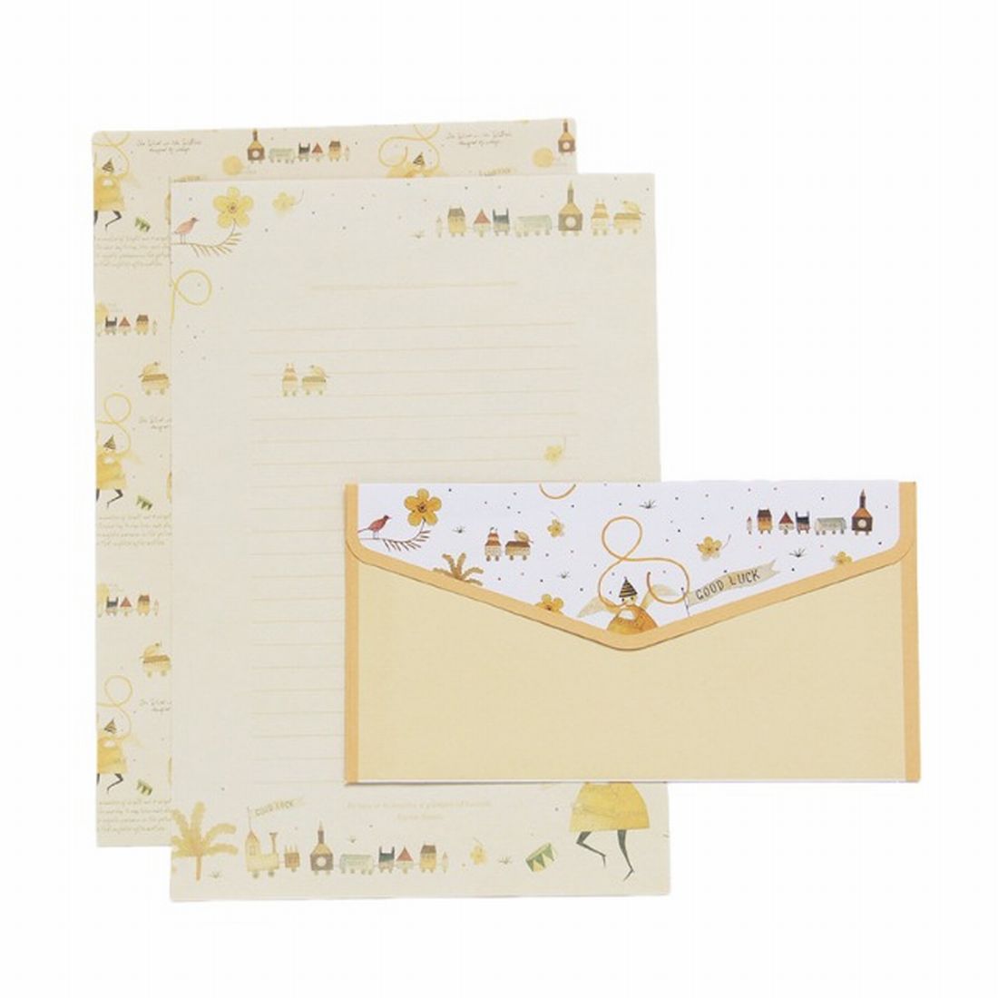 レターセット 便箋 お手紙セット 封筒 手紙 文具 紙製品 洋柄 花 鳥 蝶 動物 自然 ポストカード メッセージ 手紙セット