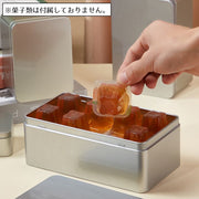ギフトボックス ギフト缶 ブリキ缶 ギフトケース ギフト箱 缶ケース ラッピング用品 日用品雑貨 蓋つき 無地 長方形 四角 シルバーカラー シンプル お菓子 ギフト プレゼント 小物入れ 収納 整理