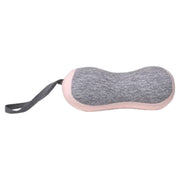 枕 ネックピロー ポータブル枕 携帯枕 男女兼用 レディース メンズ 寝具 ミニ 小型 グレー ピーズ 旅行 持ち運び 便利