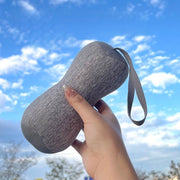 枕 ネックピロー ポータブル枕 携帯枕 男女兼用 レディース メンズ 寝具 ミニ 小型 グレー ピーズ 旅行 持ち運び 便利