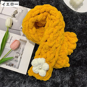 毛糸 マフラー用 手編み 指編み 手芸用品 DIY 材料 極太 太め 太い ニット かわいい おしゃれ