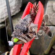 フィッシュグリップ フィッシュキャッチャー 釣り具 フィッシングツール アウトドア 魚掴み 魚用トング 釣り 魚キャッチ ワニグリップ