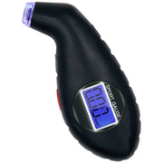 エアゲージ タイヤゲージ 空気圧計 カー用品 デジタル式 LED搭載 LEDライト付き シンプル 車 自動車 トラック バイク タイヤ 測定 計測 点検 夜間 赤 黒 黄色