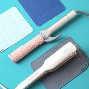 ヘアアイロンマット カバー 2in1 2WAY シリコン 耐熱 収納ケース 収納ポーチ 焦げ防止 落下防止 旅行 出張