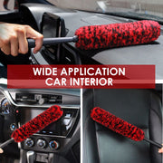 洗車スポンジ 洗車ブラシ カー用品 洗車用品 スティックタイプ 柄付き ソフト 曲がる ホイール 外装 内装 掃除 清掃