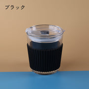 シリコンカップスリーブ コップ ガラス カバー 滑り止め 断熱 耐熱 リング 円形 後付け キッチン用品