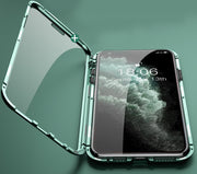 iPhoneケース スマートフォンケース スマホケース スマホカバー マグネット 両面保護 両面 前面 背面 全面 保護 傷防止 耐衝撃 衝撃吸収 衝撃に強い クリア 透明 おしゃれ かっこいい シンプル メンズ レディース 男性 女性 アイフォン