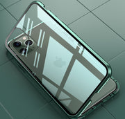 iPhoneケース スマートフォンケース スマホケース スマホカバー マグネット 両面保護 両面 前面 背面 全面 保護 傷防止 耐衝撃 衝撃吸収 衝撃に強い クリア 透明 おしゃれ かっこいい シンプル メンズ レディース 男性 女性 アイフォン