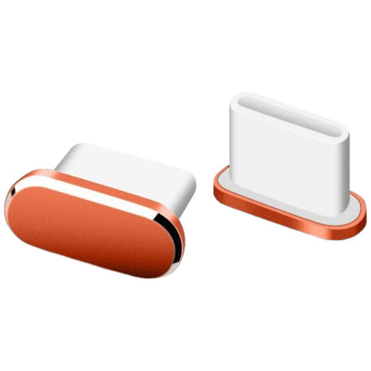 防塵キャップ コネクタカバー USB Type-C 単品 1個 オレンジ バリエーション画像