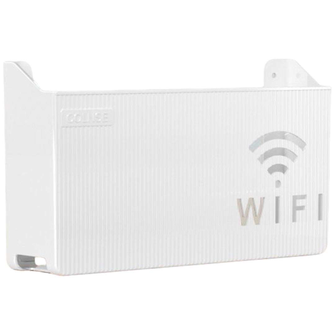 ルーター収納ボックス ケーブルボックス Wifi機器収納ボックス Wi-Fiルーター 壁掛け 配線整理 スッキリ 壁面収納 整理整頓 ロゴ入り おしゃれ