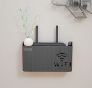ルーター収納ボックス ケーブルボックス Wifi機器収納ボックス Wi-Fiルーター 壁掛け 配線整理 スッキリ 壁面収納 整理整頓 ロゴ入り おしゃれ