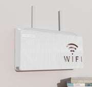 ルーター収納ボックス ケーブルボックス Wifi機器収納ボックス Wi-Fiルーター 壁掛け 配線整理 スッキリ 壁面収納 整理整頓 ロゴ入り おしゃれ