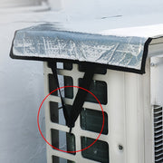 室外機カバー エアコン室外機用 保護カバー コンパクト 日除け 雨除け 防水 汚れ防止 キズ防止 S字フック付き クーラー 無地 シンプル
