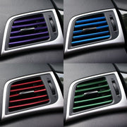 ルーバーモール 10本セット 車用 カーアクセサリー カー用品 パーツ 内装 カバー カスタム ドレスアップ エアコン吹き出し口