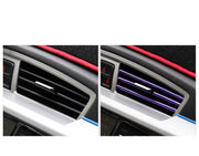 ルーバーモール 10本セット 車用 カーアクセサリー カー用品 パーツ 内装 カバー カスタム ドレスアップ エアコン吹き出し口