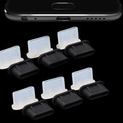 コネクタカバー 5個セット コネクタキャップ USB TypeC用 タイプC apple用 シンプル スマホ スマートフォン 携帯 充電口 充電端子 保護 ガード 防塵 キャップ カバー