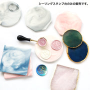 シーリングスタンプ台 大理石風 シーリングワックス用 手作り DIY コースター コップ敷き 撮影小物 招待状 レター シンプル かわいい おしゃれ インテリア