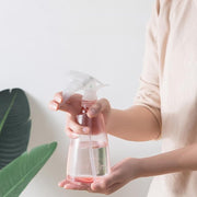 霧吹き 500ml ミストスプレー 水やり 窓ふき ガーデニング 観葉植物 プラスティックボトル プラスチック シンプル 軽量 クリア おしゃれ 園芸 お掃除用品 鉢植え 植木鉢