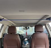 物干しロープ フックロープ 車用 1.5m 耐荷重10kg しっかり荷物固定 吊フックマルチロープ 吊り下げフック4個付き 便利