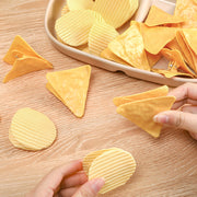 袋止めクリップ 2個セット ポテトチップスクリップ バッグクリップ メモクリップ ペーパークリップ 食品保存用 お菓子袋 楽譜 メモ 書類 ユニーク 面白い プレゼント 三角 丸い 円形 トライアングル サークル ラウンド