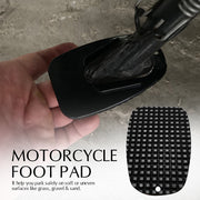 ベースプレート サイドスタンドパッド バイク用 キックスタンドパッド スタンドプレート スタンド下敷き 二輪 プレート 傷防止 キズ防止 モーターサイクル 外装パーツ用 バイクアクセサリー シンプル 簡単 便利