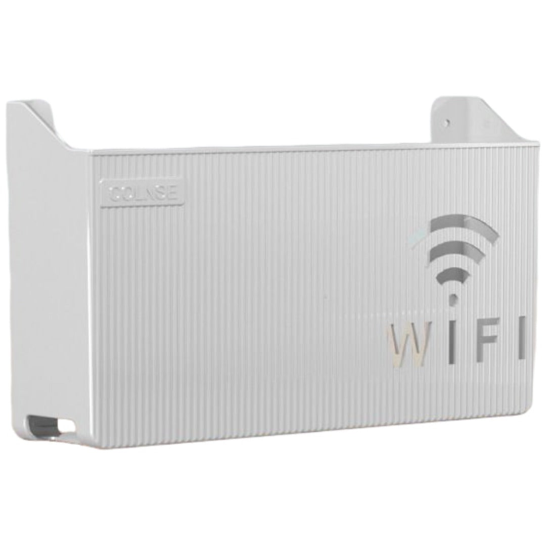 ルーター収納ボックス Wifi機器収納ボックス ケーブルボックス 収納 壁面収納 壁掛け Wi-Fiルーター 配線整理 ロゴ入り すっきり 整理用品 整理整頓 シンプル おしゃれ かわいい