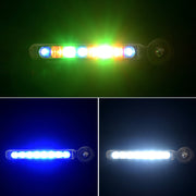 車用デイライト 2個セット 風力発電 風力ライト LED セカンドライト フォグランプ ウィンドパワーライト 電源不要 配線不要 粘着テープ ドレスアップ カスタム デコレーション カーアクセサリー 自動車用品