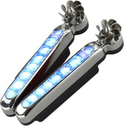 車用デイライト 2個セット 風力発電 風力ライト LED セカンドライト フォグランプ ウィンドパワーライト 電源不要 配線不要 粘着テープ ドレスアップ カスタム デコレーション カーアクセサリー 自動車用品