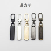 ファスナー 引き手 5個セット 部品 パーツ 交換 付け替え ジッパーヘッド チャック 修理 工具不要 DIY 裁縫 手作り ハンドメイド おしゃれ ハート スター 星 円形 長方形