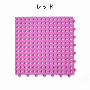 スノコマット バスマット 水回りマット すのこ ジョイント式 単品 1枚 30cm×30cm プラスティック トイレ 浴室 バス シャワー ベランダ 水回り 水切り カラフル