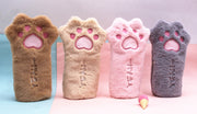 ペンケース 筆箱 文房具入れ ペン入れ 猫 肉球 もこもこ ファスナー ポーチ 小物入れ 可愛い キュート ガールズ レディース