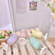 ペン立て ペンホルダー 鉛筆立て 花瓶 フラワーベース 文房具 収納雑貨 インテリア小物 インテリア雑貨 チューリップ型 お花型 無地 ピンク ブルー イエロー かわいい キュート ポップ ガーリー おしゃれ