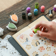 スポンジダウパー 10個セット スタンプインク用 スポンジブラシ 指スポンジ スタンプアート ステンシル ぼかし グラデーション DIY 手作り カード 絵葉書 クラフト
