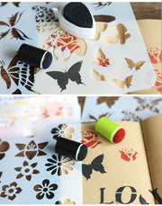 スポンジダウパー 10個セット スタンプインク用 スポンジブラシ 指スポンジ スタンプアート ステンシル ぼかし グラデーション DIY 手作り カード 絵葉書 クラフト