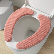 便座シート 便座カバー トイレ用品 大きいサイズ 厚手 ふわふわ O型 U型 無地 貼る 洗える 暖かい あったか ふんわり 簡単取り付け 防寒 エコ 節電