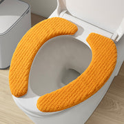 便座シート 便座カバー トイレ用品 大きいサイズ 厚手 ふわふわ O型 U型 無地 貼る 洗える 暖かい あったか ふんわり 簡単取り付け 防寒 エコ 節電