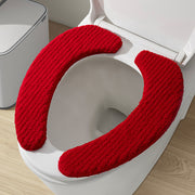 便座シート 便座カバー トイレ用品 大きいサイズ 厚手 ふわふわ O型 U型 無地 貼る 洗える 暖かい あったか ふんわり 簡単取り付け 防寒 エコ 節電