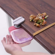 ゴミ箱 ダストボックス 卓上 食卓 挟む 机 つくえ テーブル キッチン 便利アイテム 取り付け 簡単 シンプル リビング ダイニング 収納